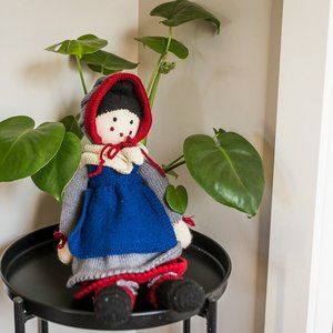 Vintage Hand Knit Doll